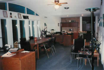 The upper room added upstairs offices where once was seating in the Orthodox synagogue where woman sat.